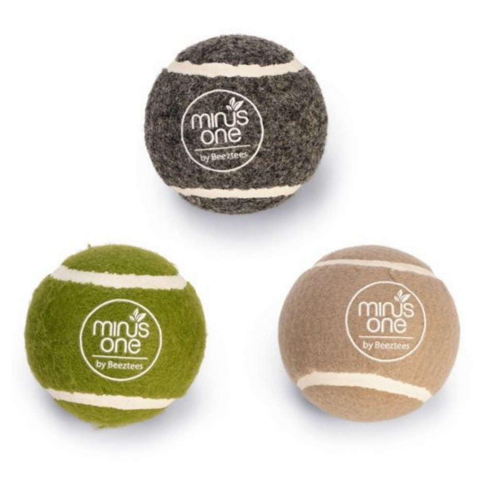 BEEZTEES Minus One hračka pre psy tenisová loptička priemer 6 cm 3 ks