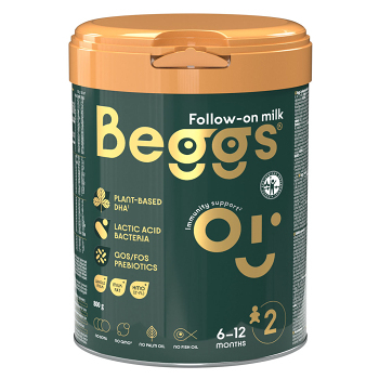 BEGGS 2 Pokračovacia mliečna dojčenská výživa od 6 - 12 mesiacov 800 g