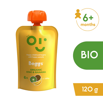 BEGGS Kiwi a banán 6m + BIO 120 g