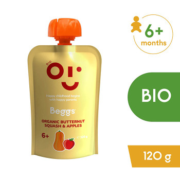 BEGGS Maslová tekvica a jablká 6m+ 120 g (Zeleninové príkrmy) - BIO - obrázok 2/2