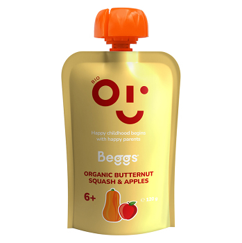 BEGGS Maslová tekvica a jablká 6m+ 120 g (Zeleninové príkrmy) - BIO - obrázok 1/2