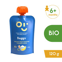 BEGGS Smoothie s ovocím jogurtom a ovsenými vločkami 6m+ BIO 120 g