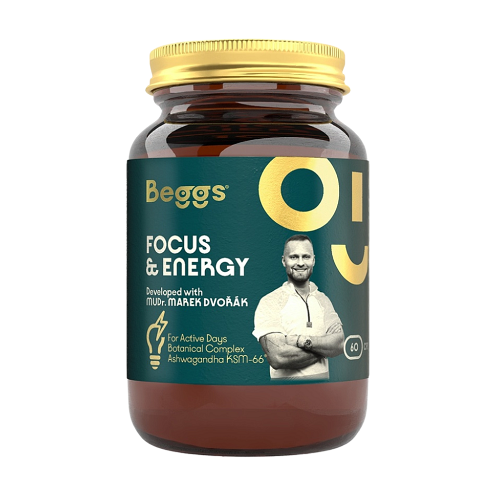 BEGGS Focus and Energy developed with Marek Dvořák 60 kapsúl kúpite na Mojalekaren.sk