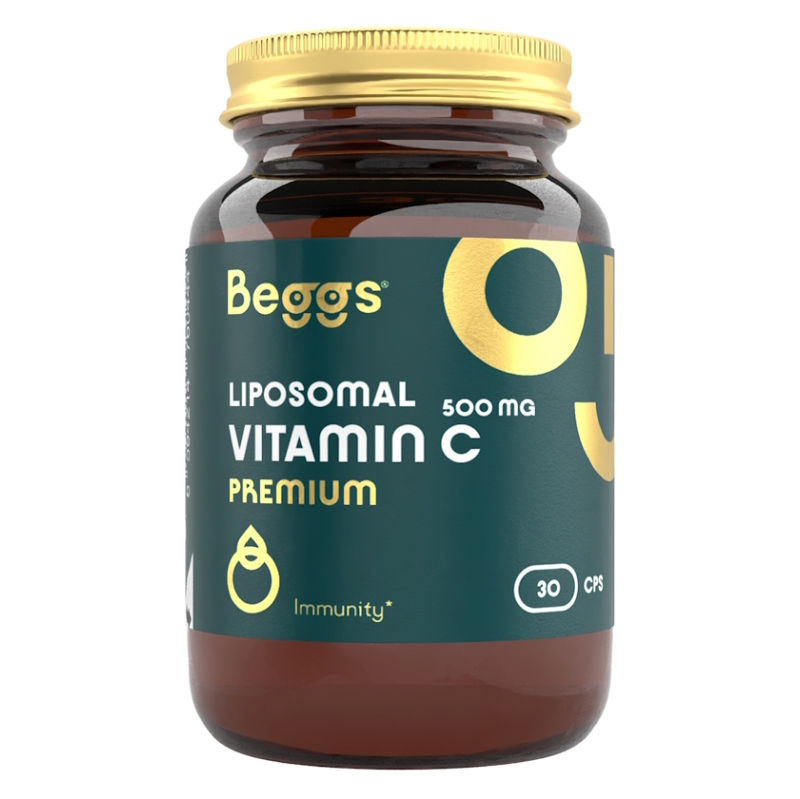 Beggs Liposomal Vitamin C Premium 500 mg vitamín C v kapsuliach 30 cps
