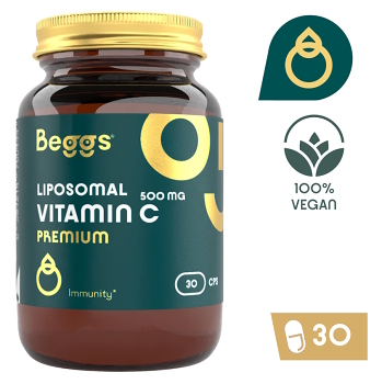 BEGGS Liposomal Vitamín C 500 mg Premium 30 kapsúl (Vitamíny na imunitu) - Jednozložkové, Lipozomálny - obrázok 2/4