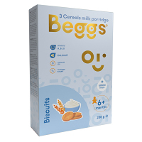 BEGGS Mliečna 3 zrnná kaša so sušienkami 6m+ 200 g