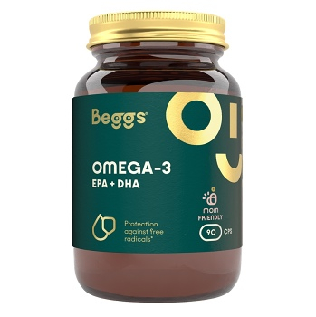 BEGGS Omega 3 a EPA + DHA 90 kapsúl (Omega 3 a rybí olej) - Viaczložkové
