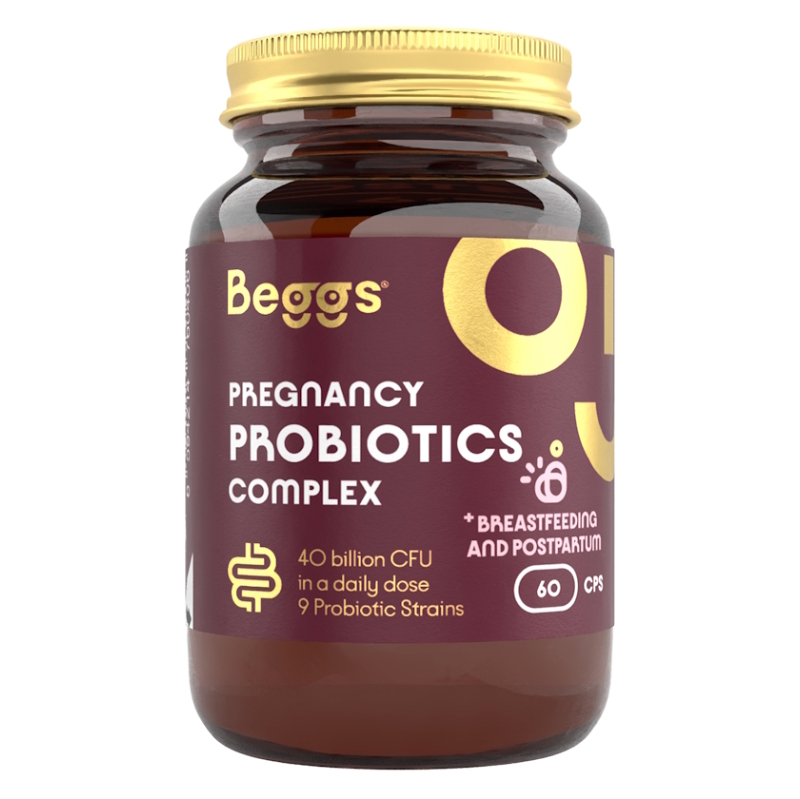 Beggs Pregnancy Probiotics Complex kapsuly na podporu imunity a trávenia pre tehotné a dojčiace ženy 60 cps