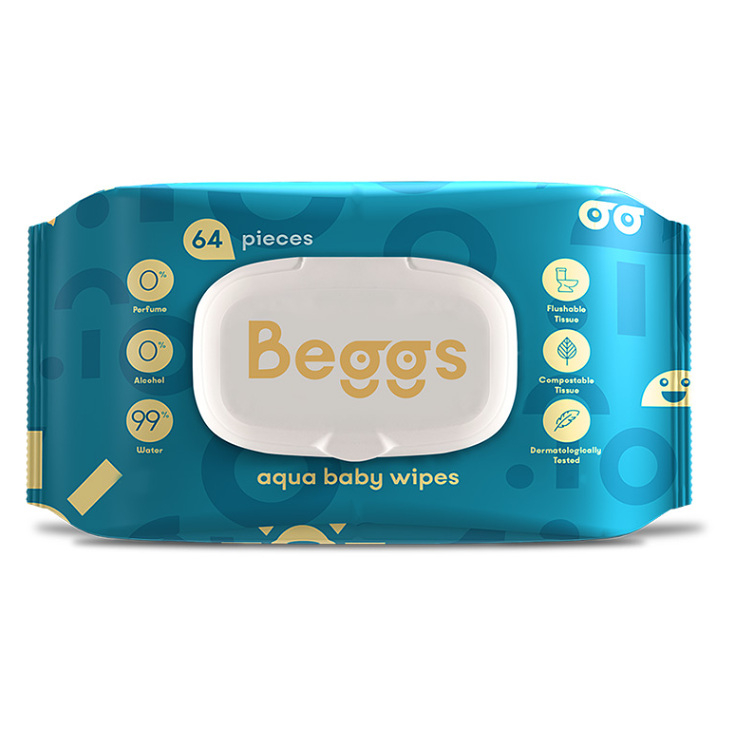 BEGGS Vlhčené splachovateľné obrúsky 64 kusov kúpite na Mojalekaren.sk