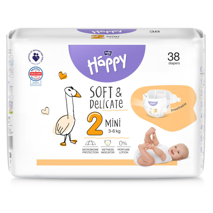 Bella Happy 2 Mini 3-6 kg 38 ks kúpite na Mojalekaren.sk