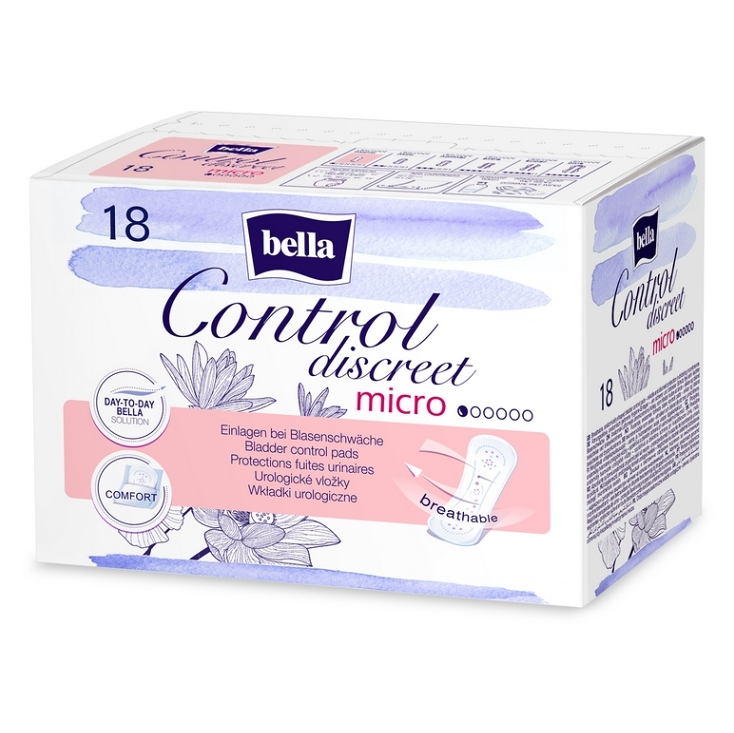 BELLA Control Discreet Micro inkontinenčné vložky 18 ks kúpite na Mojalekaren.sk
