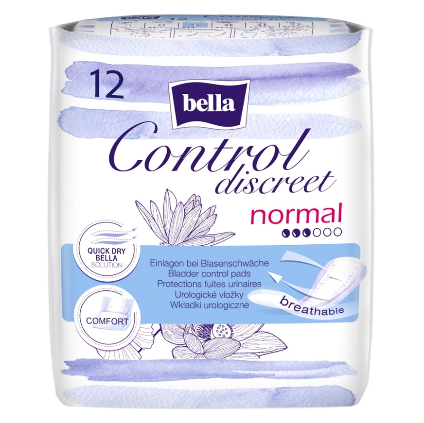 BELLA Control Discreet Normal inkontinenčné vložky 12 ks kúpite na Mojalekaren.sk