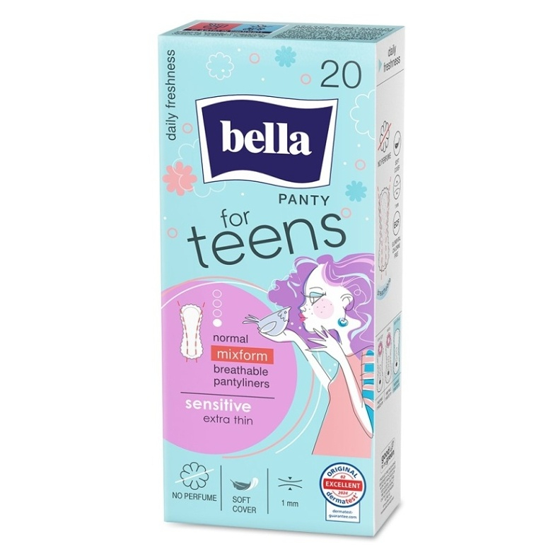 E-shop BELLA For Teens slipové vložky Sensitive 20 kusov v balení
