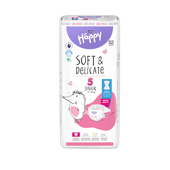 BELLA HAPPY Baby junior 52 kusov (Plienky 5 (11 - 25 kg))