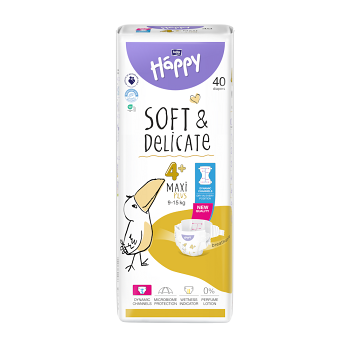 BELLA HAPPY Baby maxi plus 40 kusov (Plienky 4 (7 - 18 kg))