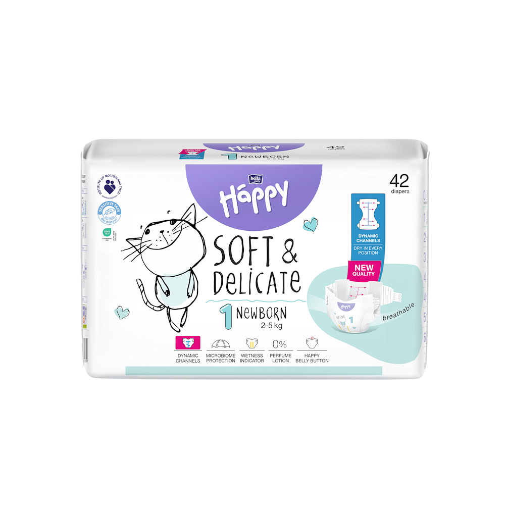 BELLA HAPPY Baby new born 42 kusov kúpite na Mojalekaren.sk