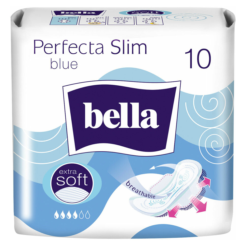 E-shop BELLA Perfecta Slim Blue Hygienické vložky 10 ks