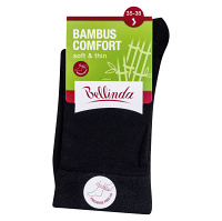 BELLINDA Dámske ponožky bambus comfort 35-38 čierne 1 kus