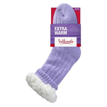 BELLINDA Dámske extra teplé ponožky 38-39 fialové 1 kus