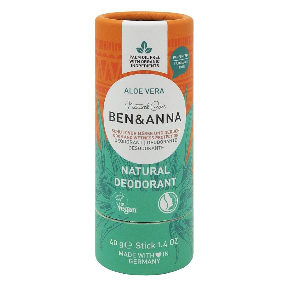 E-shop BEN & ANNA Tuhý dezodorant bez parfumácie Aloe Vera 40 g