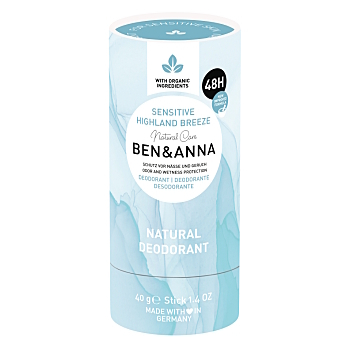 BEN & ANNA Highland Breeze Tuhý dezodorant sensitive 40 g (Prírodné dezodoranty a antiperspiranty)
