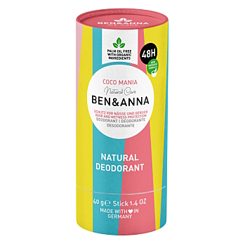 BEN & ANNA Tuhý dezodorant BIO Coco Mania 40 g (Prírodné dezodoranty a antiperspiranty) - Prírodné