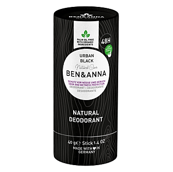 BEN & ANNA Tuhý dezodorant BIO Urban Black 40 g (Prírodné dezodoranty a antiperspiranty) - Prírodné