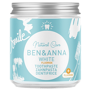 BEN&ANNA Zubná pasta biela s fluoridom 100 ml (Prírodná zubná hygiena) - Prírodné