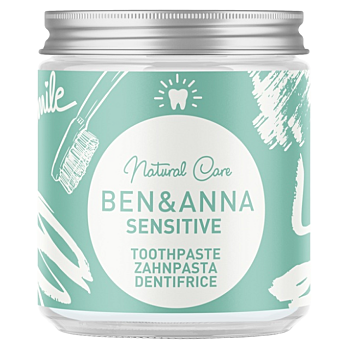 BEN & ANNA Zubná pasta pre citlivé zuby Sensitive 100 ml (Prírodná zubná hygiena) - Ošetrujúci, Prírodné