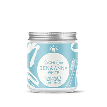 BEN & ANNA Zubná pasta proti sfarbeniu zubov 100 ml (Prírodná zubná hygiena) - Bieliace, Prírodné