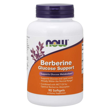 NOW FOODS Berberine Glucose Support 90 kapsúl (Dlhovekosť, vitalita, longevity) - Jednozložkové