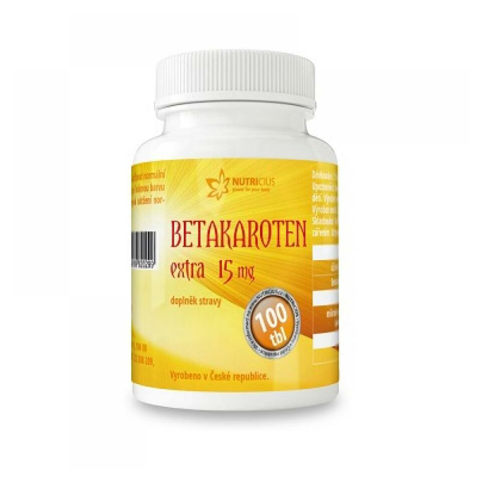 NUTRICIUS Betakaroten EXTRA 15 mg 100 tabliet