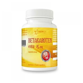 NUTRICIUS Betakarotén Extra 15 mg 30 tabliet