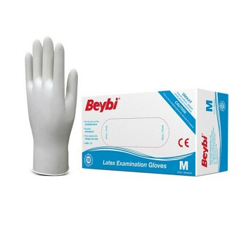 BEYBI Latexové rukavice veľkosť M 100 kusov