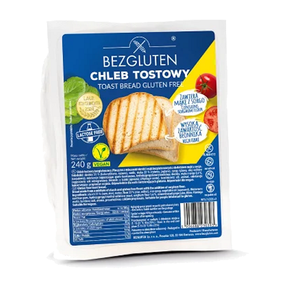 BEZGLUTEN Chlieb toastový s cirokovou múkou bez lepku 240 g