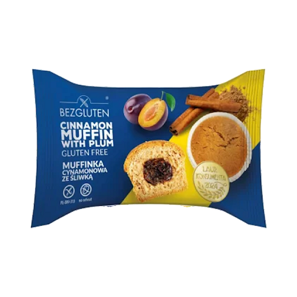 E-shop BEZGLUTEN Muffin slivka so škoricou bez lepku 60 g
