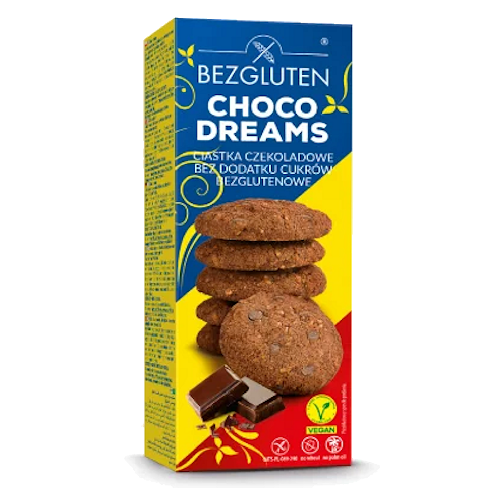 E-shop BEZGLUTEN Sušienky Čokoládový sen bez pridaného cukru a lepku 110 g