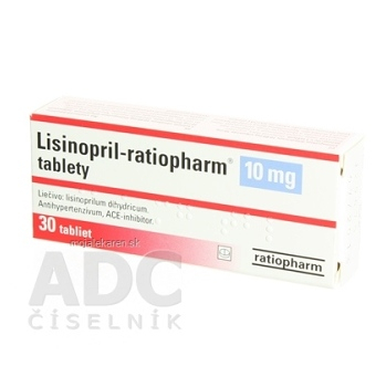 LISINOPRIL-RATIOPHARM 10 mg tbl (blis.) 1x30 ks