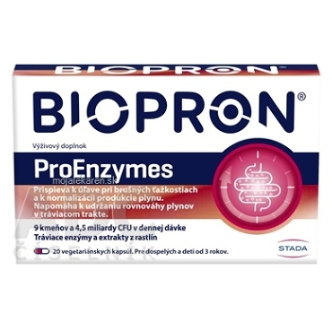 BIOPRON ProEnzymes 20 vegetariánskych kapsúl kúpite na Mojalekaren.sk