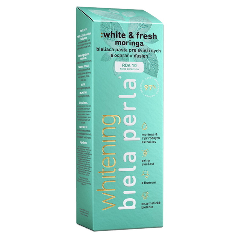 BIELA PERLA Bylinná zubná pasta white & fresh moringa 75 ml kúpite na Mojalekaren.sk