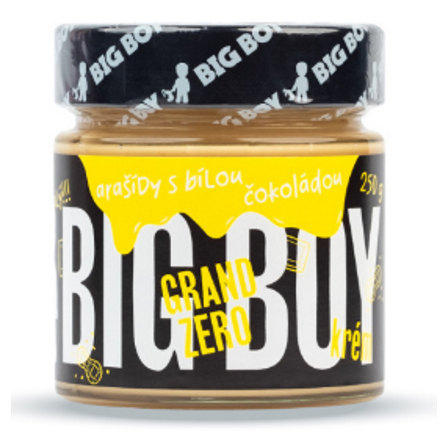 Big Boy Grand Zero Peanuts and White Chocolate orechová nátierka s čokoládou 250 g kúpite na Mojalekaren.sk