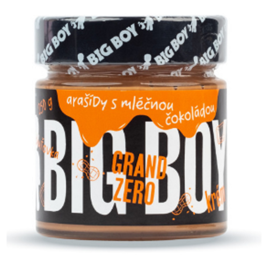 Big Boy Grand Zero Peanuts and Milk Chocolate orechová nátierka s čokoládou 250 g