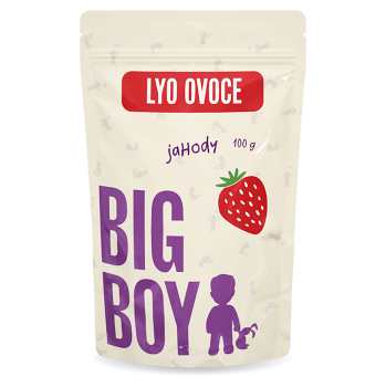 BIG BOY Jahody plátky lyofilizované 100 g (Jahody)