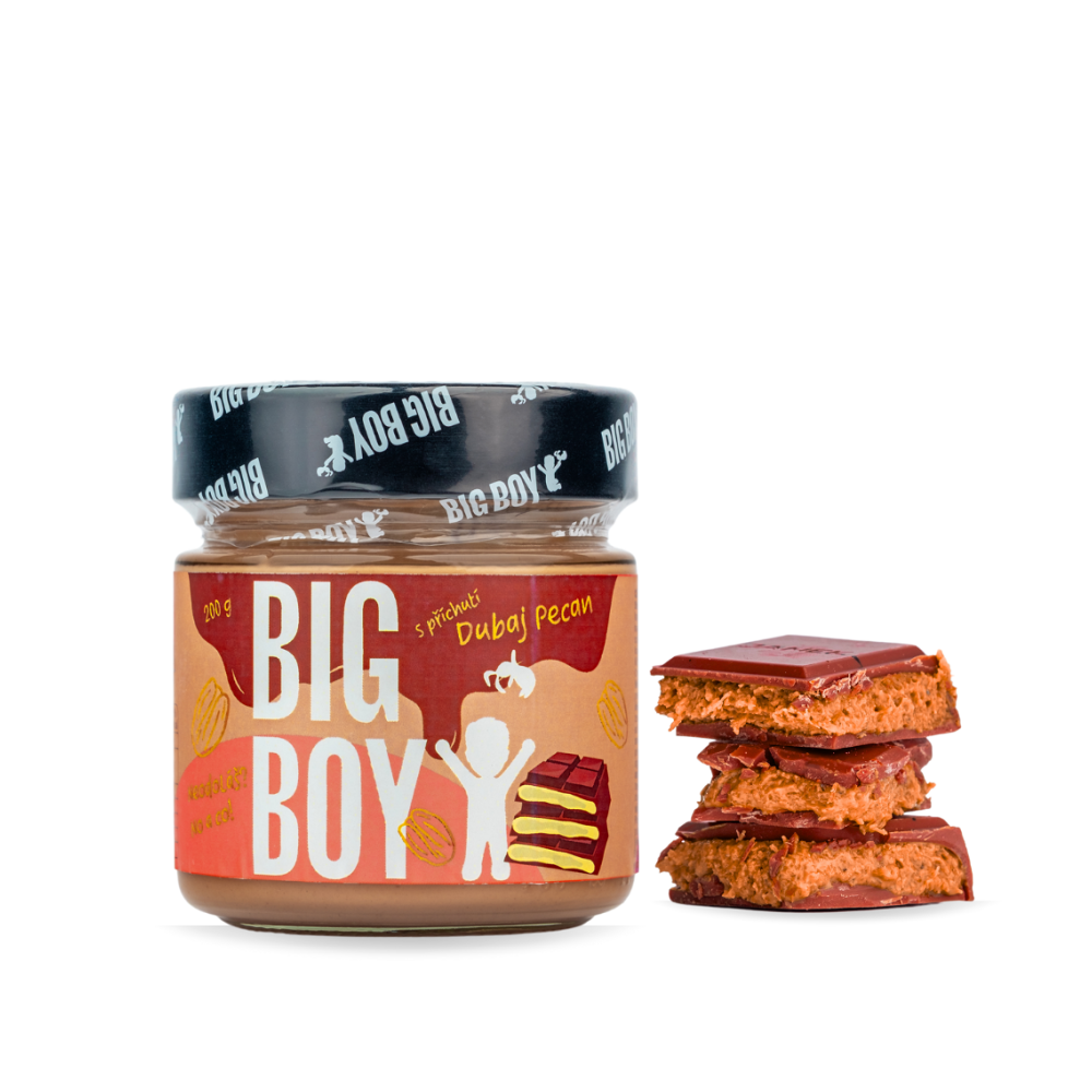 Big Boy Pekanový krém s príchuťou dubajskej čokolády orechová nátierka s čokoládou 200 g