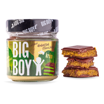 BIG BOY Pistáciový krém s príchuťou dubajskej čokolády 170 g (Orieškové krémy) - Sladké