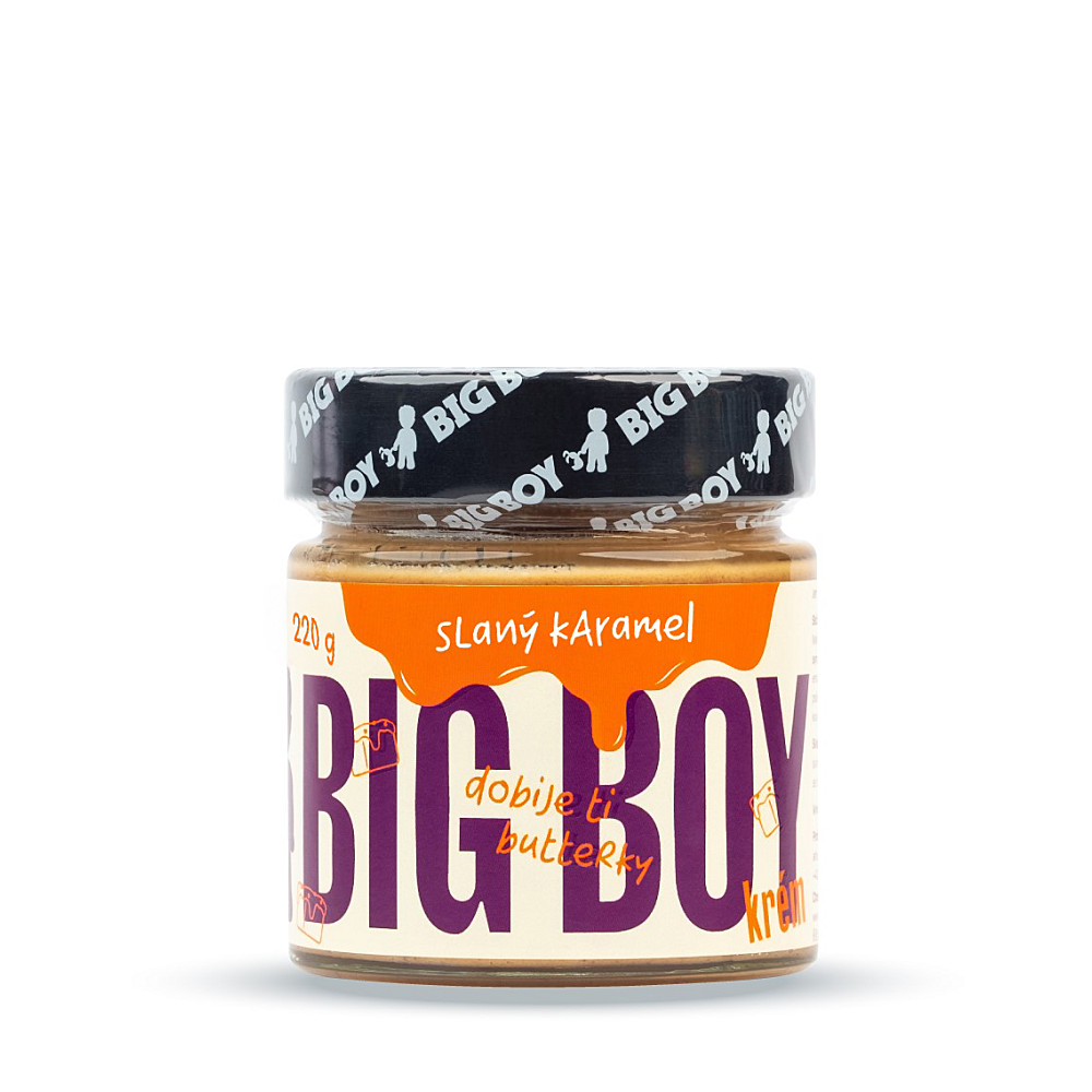 BIG BOY Arašidový krém s karamelom a himalájskou soľou 220 g