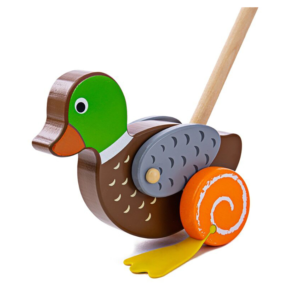 E-shop BIGJIGS Baby drevená kačička