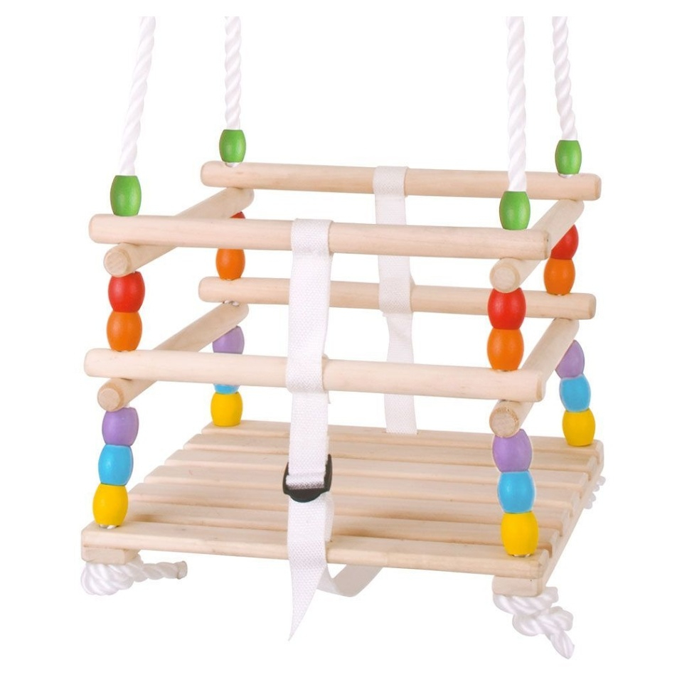 E-shop BIGJIGS Toys Drevená korálková hojdačka