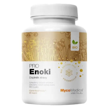 MYCOMEDICA Bio Enoki Pro 90 kapsúl (Vitalne huby) - Prírodné, Jednozložkové