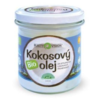 E-shop PURITY VISION Kokosový olej panenský v skle BIO 600 ml